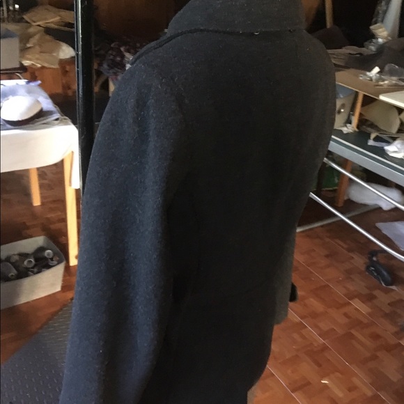 American Eagle Outfitters Charcoal Grey Pea Coat - Picture 4 of 4